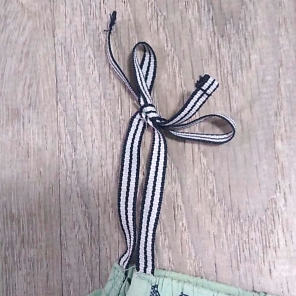 Nice Things Mini mint green tennis print romper 18 summer beach strappy bows - Picture 9 of 12